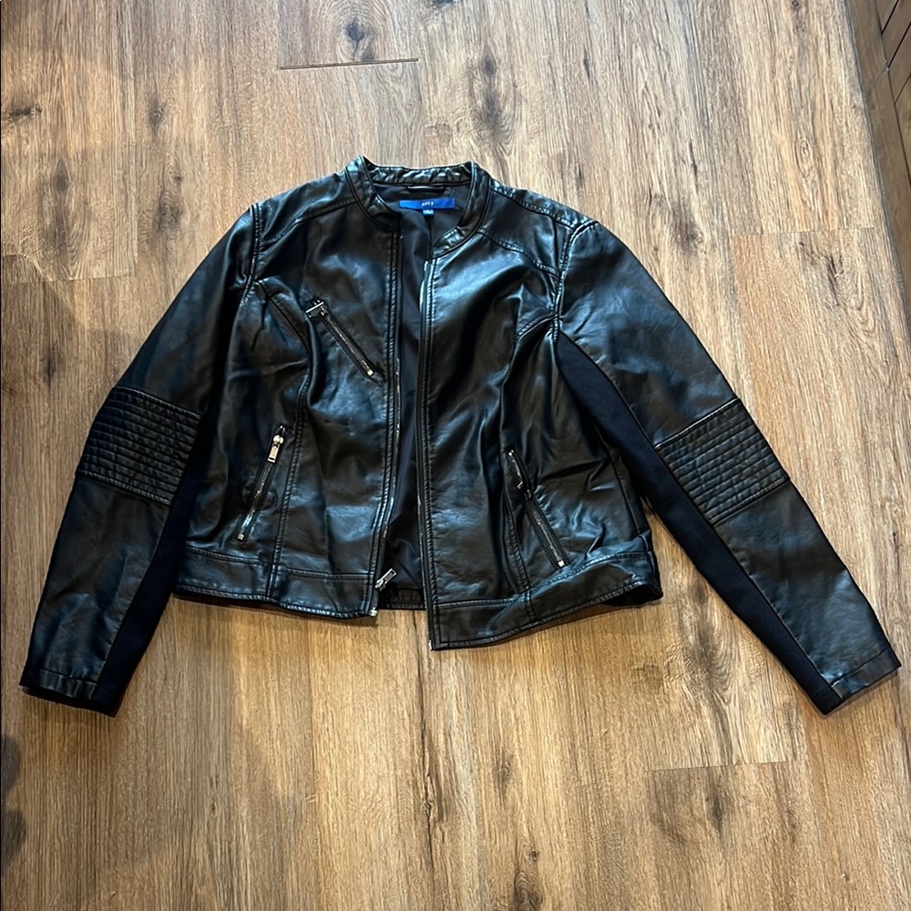 Apt 9 Black Leather Jacket